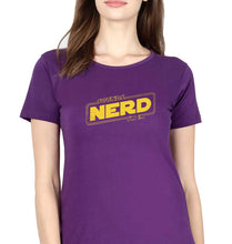 Load image into Gallery viewer, Nerd T-Shirt for Women-Purple-Ektarfa.online
