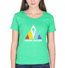 Load image into Gallery viewer, Imagine Dragons T-Shirt for Women-XS(32 Inches)-flag green-Ektarfa.online
