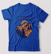 Load image into Gallery viewer, Wanderlust T-Shirt for Men-S(38 Inches)-Royal Blue-Ektarfa.online
