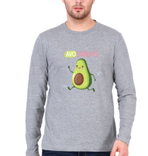 Load image into Gallery viewer, Avocado Full Sleeves T-Shirt for Men-Grey Melange-Ektarfa.online
