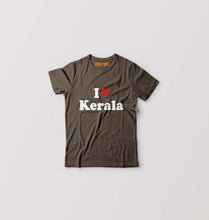 Load image into Gallery viewer, I Love Kerala Kids T-Shirt for Boy/Girl-Olive Green-Ektarfa.online
