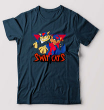 Load image into Gallery viewer, Swat Kats T-Shirt for Men-S(38 Inches)-Petrol Blue-Ektarfa.online
