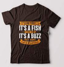 Load image into Gallery viewer, Fishing T-Shirt for Men-Coffee Brown-Ektarfa.online
