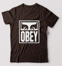 Load image into Gallery viewer, Obey T-Shirt for Men-S(38 Inches)-Coffee Brown-Ektarfa.online
