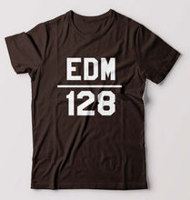 Load image into Gallery viewer, EDM T-Shirt for Men-S(38 Inches)-Coffee Brown-Ektarfa.online
