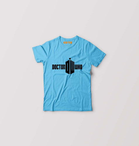 Doctor Who Kids T-Shirt for Boy/Girl-Light Blue-Ektarfa.online