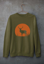 Load image into Gallery viewer, Deer Unisex Sweatshirt for Men/Women-Olive Green-Ektarfa.online
