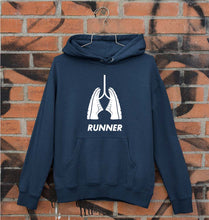 Load image into Gallery viewer, Runner Running Unisex Hoodie for Men/Women-Navy Blue-Ektarfa.online
