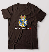 Load image into Gallery viewer, Hala Madrid T-Shirt for Men-Coffee Brown-Ektarfa.online
