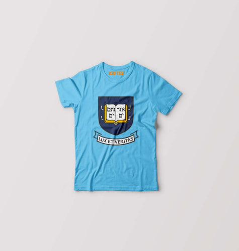 Yale University Kids T-Shirt for Boy/Girl-Light Blue-Ektarfa.online