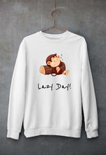 Load image into Gallery viewer, Monkey Lazy Day Unisex Sweatshirt for Men/Women-White-Ektarfa.online
