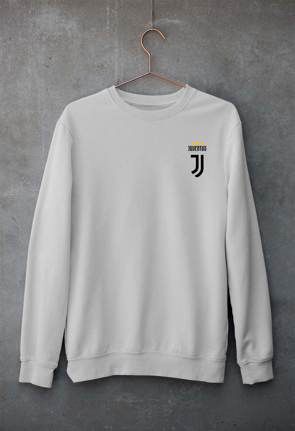 Juventus Logo Unisex Sweatshirt for Men/Women-Grey Melange-Ektarfa.online