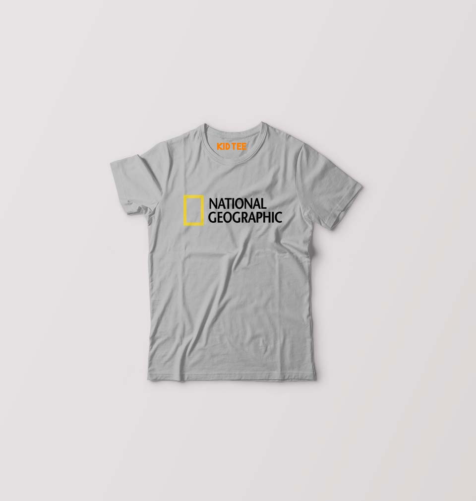 National geographic Kids T-Shirt for Boy/Girl-0-1 Year(20 Inches)-Grey-Ektarfa.online