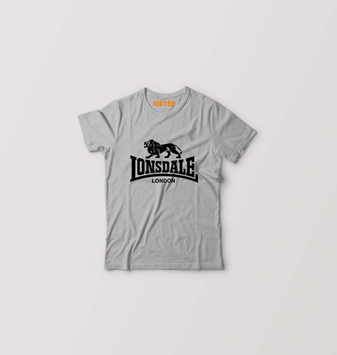 Lonsdale Kids T-Shirt for Boy/Girl-Grey-Ektarfa.online