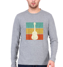 Load image into Gallery viewer, Guitar Full Sleeves T-Shirt for Men-Grey Melange-Ektarfa.online
