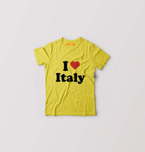 Load image into Gallery viewer, I Love Italy Kids T-Shirt for Boy/Girl-Yellow-Ektarfa.online
