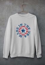Load image into Gallery viewer, America Unisex Sweatshirt for Men/Women-S(40 Inches)-Grey Melange-Ektarfa.online
