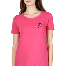 Load image into Gallery viewer, Rose &amp; Knife T-Shirt for Women-Pink-Ektarfa.online
