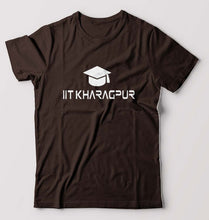 Load image into Gallery viewer, IIT Kharagpur T-Shirt for Men-S(38 Inches)-Coffee Brown-Ektarfa.online
