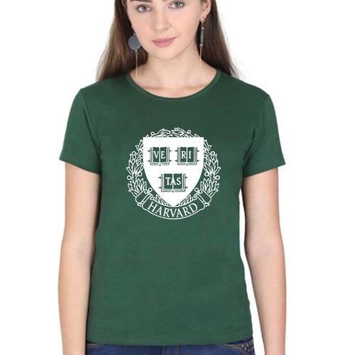 Harvard T-Shirt for Women-Dark Green-Ektarfa.online