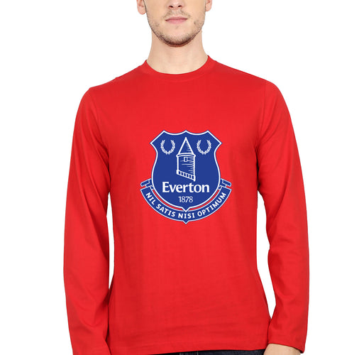 EVERTON Full Sleeves T-Shirt for Men-Red-Ektarfa.online