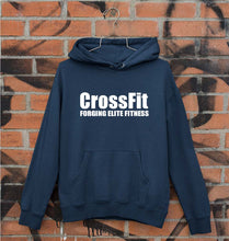 Load image into Gallery viewer, CrossFit Unisex Hoodie for Men/Women-S(40 Inches)-Navy Blue-Ektarfa.online
