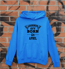 Load image into Gallery viewer, Legends are Born in April Unisex Hoodie for Men/Women-Royal Blue-Ektarfa.online
