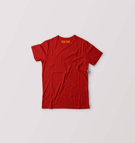 Kids Plain Red T-shirt For Boy/Girl-ektarfa.com