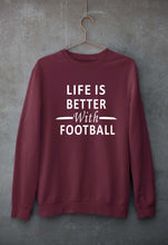 Load image into Gallery viewer, Life Football Unisex Sweatshirt for Men/Women-Maroon-Ektarfa.online
