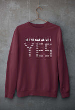 Load image into Gallery viewer, SCHRÖDINGER&#39;S CAT Unisex Sweatshirt for Men/Women-S(40 Inches)-Maroon-Ektarfa.online
