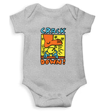 Load image into Gallery viewer, Keith Haring Kids Romper For Baby Boy/Girl-0-5 Months(18 Inches)-Grey-Ektarfa.online
