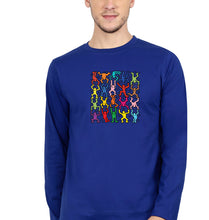 Load image into Gallery viewer, Keith Haring Funny Full Sleeves T-Shirt for Men-Royal Blue-Ektarfa.online
