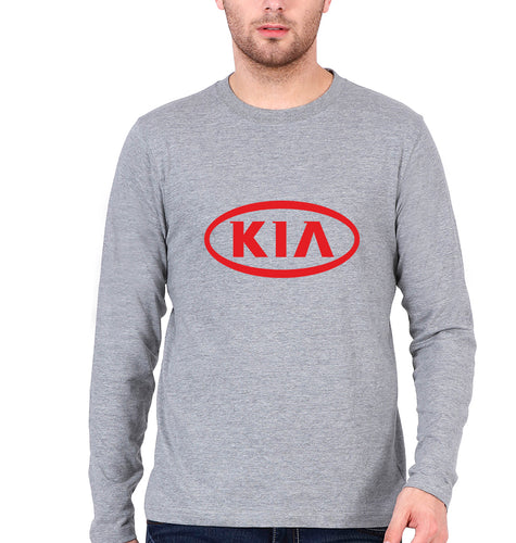 Kia Full Sleeves T-Shirt for Men-Grey-Ektarfa.online