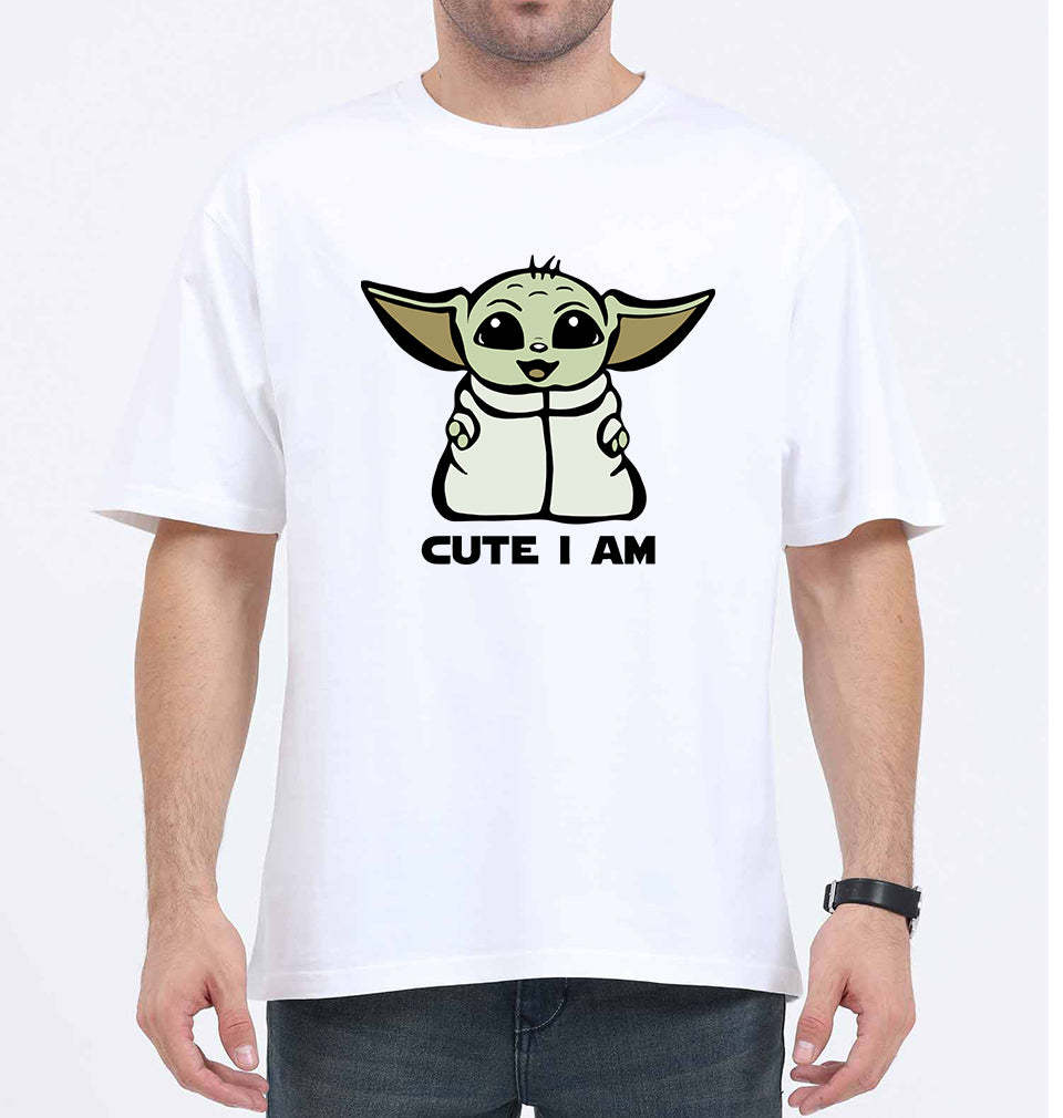 Yoda Star Wars Oversized T-Shirt for Men-White-Ektarfa.online
