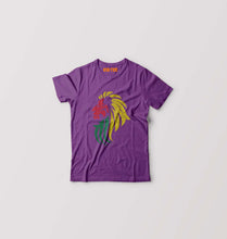 Load image into Gallery viewer, Lion Kids T-Shirt for Boy/Girl-Purple-Ektarfa.online
