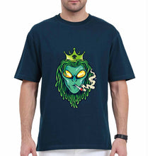 Load image into Gallery viewer, Weed Monster Oversized T-Shirt for Men-Petrol Blue-Ektarfa.online

