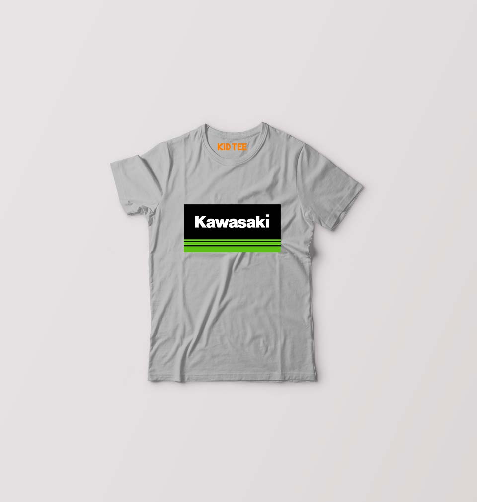 Kawasaki Kids T-Shirt for Boy/Girl-Grey-Ektarfa.online