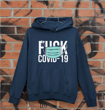 Load image into Gallery viewer, Fuck Covid Unisex Hoodie for Men/Women-Navy Blue-Ektarfa.online
