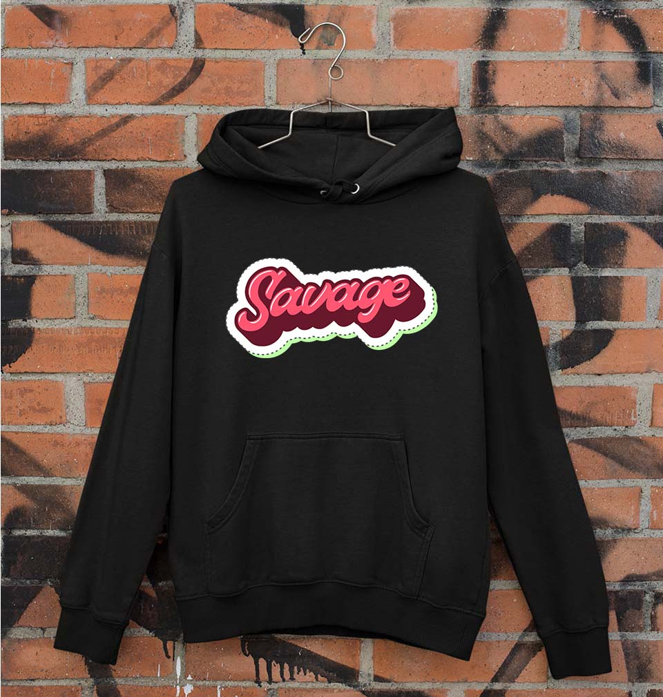 Savage Unisex Hoodie for Men/Women-S(40 Inches)-Black-Ektarfa.online