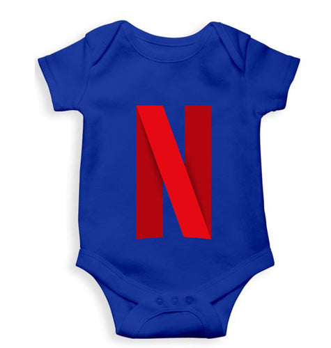 Netflix Kids Romper For Baby Boy/Girl-0-5 Months(18 Inches)-Royal blue-Ektarfa.online