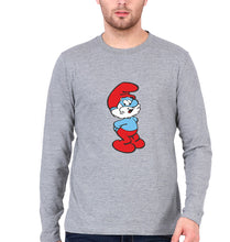 Load image into Gallery viewer, Papa Smurf Full Sleeves T-Shirt for Men-Grey-Ektarfa.online
