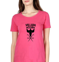 Load image into Gallery viewer, Villain Club T-Shirt for Women-XS(32 Inches)-Pink-Ektarfa.online
