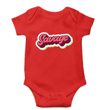 Load image into Gallery viewer, Savage Kids Romper For Baby Boy/Girl-0-5 Months(18 Inches)-Red-Ektarfa.online
