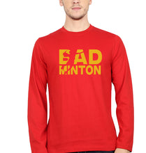Load image into Gallery viewer, Badminton Full Sleeves T-Shirt for Men-Red-Ektarfa.online
