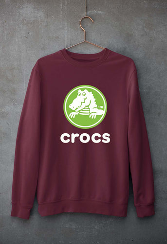 Crocs Unisex Sweatshirt for Men/Women-Maroon-Ektarfa.online