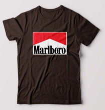 Load image into Gallery viewer, Marlboro T-Shirt for Men-S(38 Inches)-Coffee Brown-Ektarfa.online
