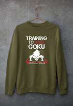 Load image into Gallery viewer, Goku Gym Unisex Sweatshirt for Men/Women-S(40 Inches)-Olive Green-Ektarfa.online
