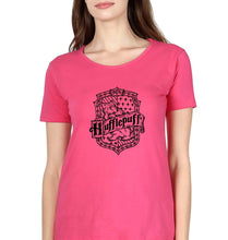 Load image into Gallery viewer, Hufflepuff Harry Potter T-Shirt for Women-XS(32 Inches)-Pink-Ektarfa.online
