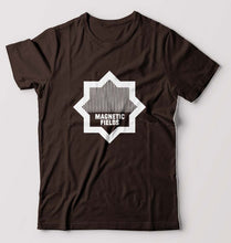 Load image into Gallery viewer, Magnetic fields T-Shirt for Men-S(38 Inches)-Coffee Brown-Ektarfa.online
