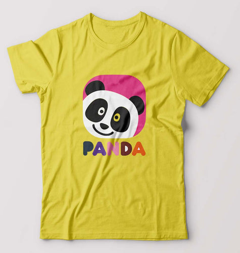 Panda T-Shirt for Men-Yellow-Ektarfa.online